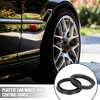 Unique Bargains Plastic 2.86inch OD Car Hub Centric Rings Wheel Bore Center Spacer Black 4 Pcs - 2 of 4