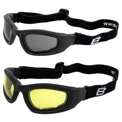 Z-33 Z33 Goggles – Smoke Lens, Black Frame, ANSI Anti-Fog For Motorcycle Riding