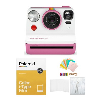 Polaroid Originals Now i-Type Instant Film Camera (Pink) Bundle