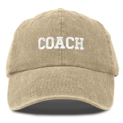 Dalix Coach Embroidered Sports League Baseball Cap Adjustable Dad Hat Mens