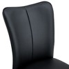 PAGED Modern Minimalist Dining Chairs PU Dining Room Chairs with Metal Legs and High-Density Sponge Seat Cushion for Kitchen - 3 of 4