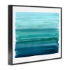 Stupell Industries Turquoise Gradient Shape Painting Framed Giclee Art - 2 of 4