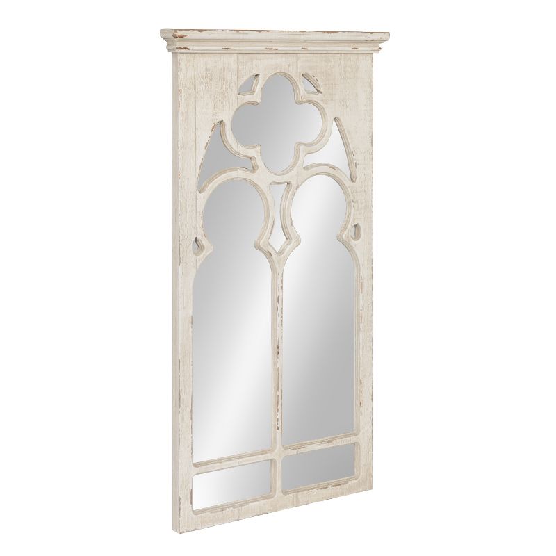 16&#34; x 32&#34; Mirabela Arch Framed Wall Mirror White - Kate and Laurel, 3 of 7