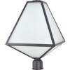 Crystorama Lighting Glacier 3 - Light Post Light in  Black Charcoal - 4 of 4