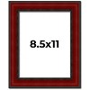 PosterPalooza | Photo Size Weathered Red Picture Frame - UV Acrylic, Foam Board Backing, Hanging Hardware - 2 of 4