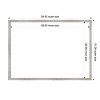 Amanti Art Shiplap White Narrow Framed Dry Erase Magnetic Board - 3 of 4