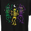 Women's - Instant Message - Mardi Gras Skeletons Short Sleeve Graphic T-Shirt - 2 of 4