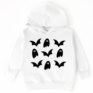 Ghosts and Bats Stacked - Toddler Hoodie - 1 of 3