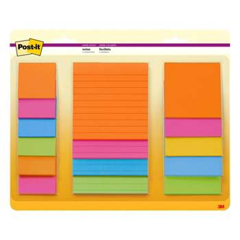 Post-it 15ct Super Sticky Notes Pack Energy Boost Collection