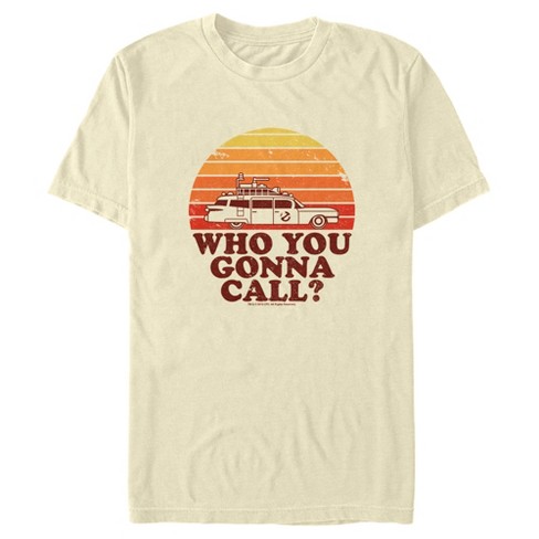 Men's Ghostbusters Who You Gonna Call Retro Sunset T-shirt : Target