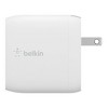 Belkin 2.4A/2x12W 2-Port USB-A Home Charger with 3.3' Braided USB-A to USB-C cable with strap - White - image 3 of 4