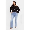 CITY CHIC | Women's Plus Size Braylin Sweater - black - 14W - 2 of 4