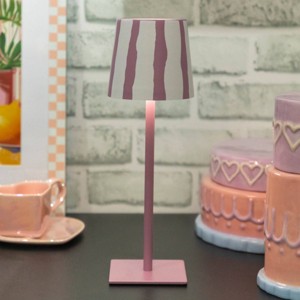 National Brand Portable and Rechargeable LED Touch Lamp Metal Shade - 1 of 3