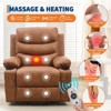 Power Lift Recliner Chair, Oversize Electric Recliners for Elderly with Heat and Massage, Stand Assist with Cup Holders Side Pocket, Single Sofa Seat - 4 of 4