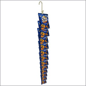 Clip Strip® @ Home by LOLA – Metal Hanging Organizer with 12 Hooks for Pantry, Kitchen, Garage – Holds Snacks, Tools, Keys – Easy to Install, 1 Pack - 1 of 4