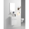 NicBex 18" Floating Bathroom Vanity with Resin Sink&Door Cabinet,Chic Wall Mounted Vanity Combo,No Faucet Included - 2 of 4