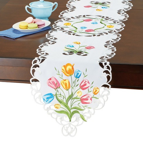 Collections Etc Tulips Table Linens : Target