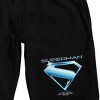 Superman Last Son Of Krypton Logo Adult Black Sleep Pajama Shorts - 2 of 4