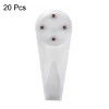 Unique Bargains ABS Non-mark Hook Picture Photo Frame Hangers White 1.97"x0.79"x0.57" 20 Pcs - 2 of 3