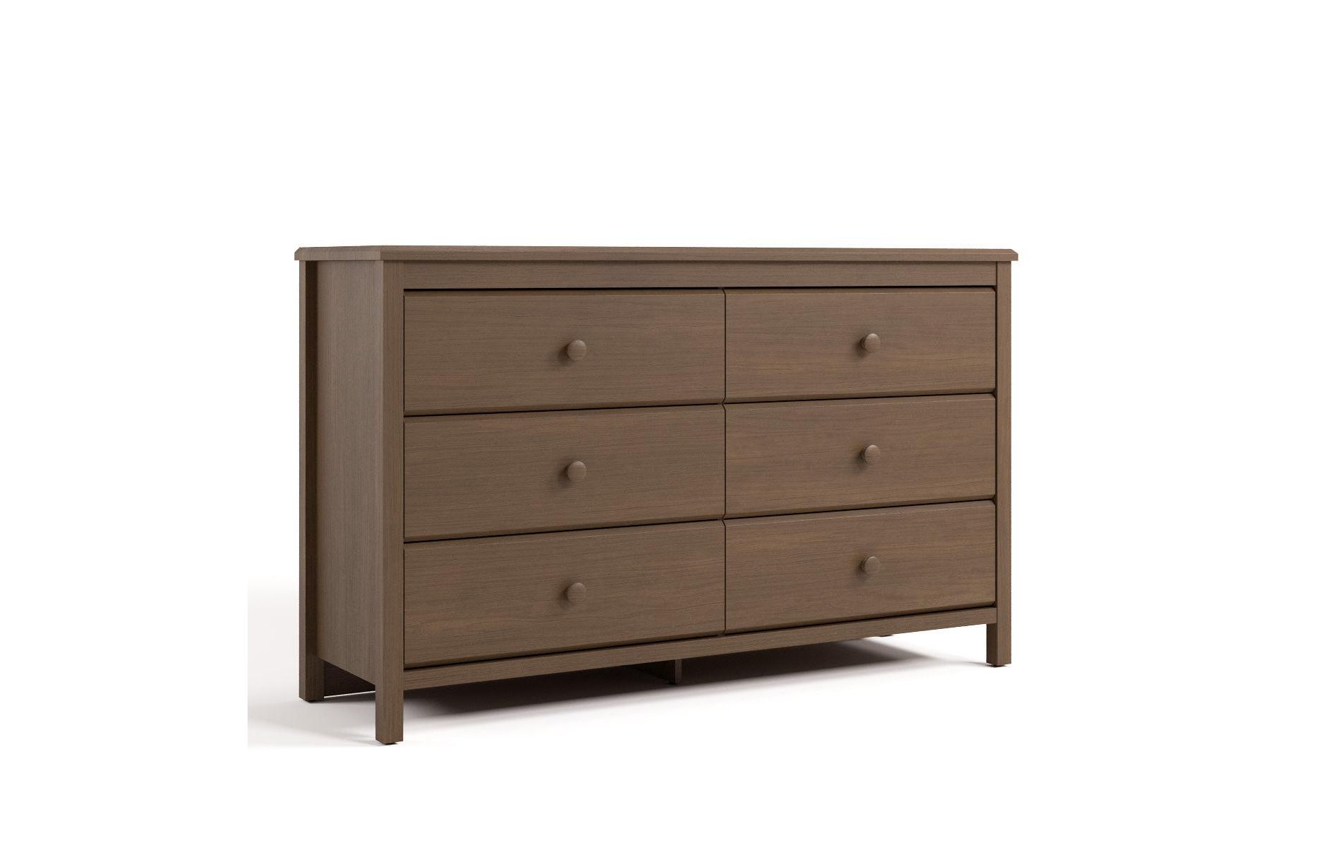 Storkcraft Alpine 6-Drawer Dresser Hazelnut