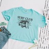 Simply Sage Market Women's Embroidered Surf Club Jeep Short Sleeve Relaxed Fit Cropped Graphic Tee - 2 of 3