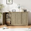Fluted Modern Buffet Sideboard Cabinet with Doors - 3 of 4