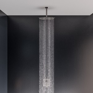 ALFI RAIN128-BSS 12Inch Oval Brushed Solid Stainless Steel Ultra Thin Rain Shower Head - 1 of 4
