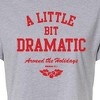 Women's - Mean Girls - Little Bit Dramatic Around Holidays Cropped Graphic T-Shirt - 2 of 4