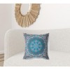 20" Blue and Pink Throw Pillow - 2 of 4