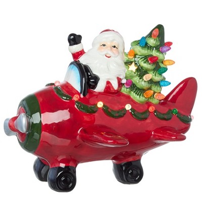 The Lakeside Collection Lighted Santa on Favorite Vehicle