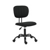 ALEXOUN Swivel Task and Office Chair,with Wheels and Low-Padded Back & Adjustable Height,for Home Office Vanity Room,Back - 4 of 4