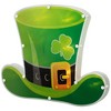 Northlight 12.5" LED Lighted Irish St. Patrick's Day Leprechaun Hat Window Silhouette with Timer - 4 of 4