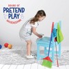 Kids Toy Cleaning Set 12 Piece - Broom, Mop, Brush, Dust Pan, Duster, Sponge, Clothes, Spray, Bucket, Caution Sign, Toddler Cleaning Set - Play22Usa - 4 of 4