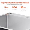 VEVOR 33 inch Kitchen Sink Workstation, 304 Stainless Steel Top Mount Sinks, Drop-In Single Bowl Farmhouse Basin with Accessories, Silver - 4 of 4