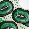 Creative Converting Graduate School Spirit Emerald Green Oval Paper Plates24ct - 3 of 4