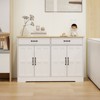 NicBex 47.95 Inch Sideboard Cabinet Farmhouse Kitchen Buffet Storage Cabinet with 2 Drawers & 4 Doors,White - 4 of 4