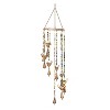26" x 7" Eclectic Metal Birds Windchime with Beaded Strands Gold - Olivia & May: Indoor Musical Decor - 3 of 4