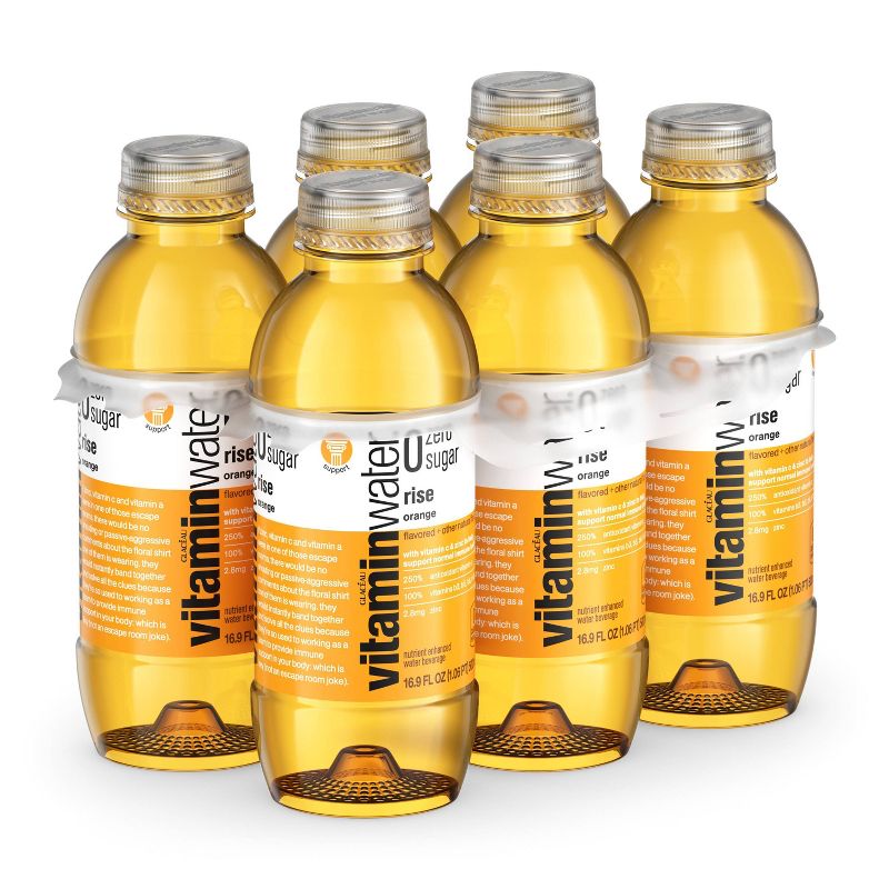 vitaminwater zero rise orange - 6pk/16.9 fl oz Bottles, 4 of 7