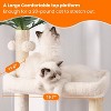 Hebly Wood Cat Tree for Indoor Cats, Cat Condo for Large Cats with Self Groomer - 3 of 3