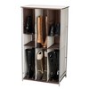 Transformer Boot Storage Rack, Adjustable Cubbies, Soft Poly-Cotton Fabric, Sturdy Steel Frame, Natural and Brown - image 3 of 4