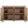 NicBex 51" Modern 4-Door Sideboard,Kitchen Storage Cabinets with Pinewood Legs and Adjustable Shelves for Kitchen and Dining Room,Brown - 4 of 4