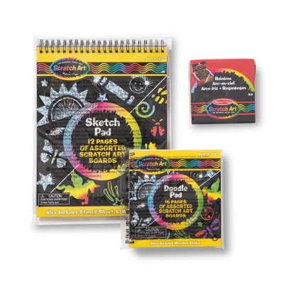 melissa & doug scratch art rainbow mini notes