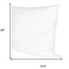 HomeRoots 20" White Cotton Throw Pillow Insert - 3 of 4