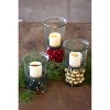 Large Hammered Glass Candle Cylinder with Metal Insert Set of 2 by Kalalou - 3 of 3