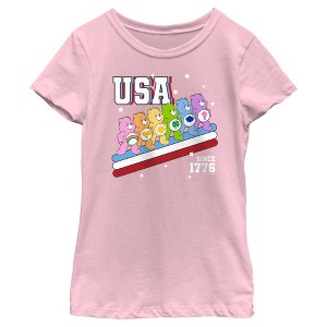 Girl's Care Bears USA Crew Since 1776 T-Shirt - 1 of 4