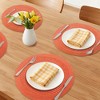 REGALWOVEN Farmhouse Round Placemats Set of 6 Woven Placemats for Dining Table Decor - 2 of 4