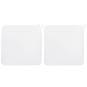 Unique Bargains Silicone Square Flexible Kitchen Floor Drain Anti-Odor Mat 2 Pcs - 1 of 4