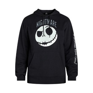 Seven Times Six Disney The Nightmare Before Christmas NBC Hoodie Men's Jack Sweatshirt Black - 1 of 4