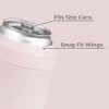 HydroJug Can Cooler - 2-in-1 Insulated Can Cooler Cup 12oz - Stainless Steel, Non-Slip Rubber Base, Screw-Top Lid - 3 of 4