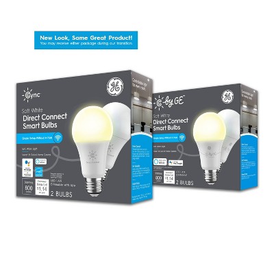 General Electric 2pk C Life Aline A19 LED Bulb White